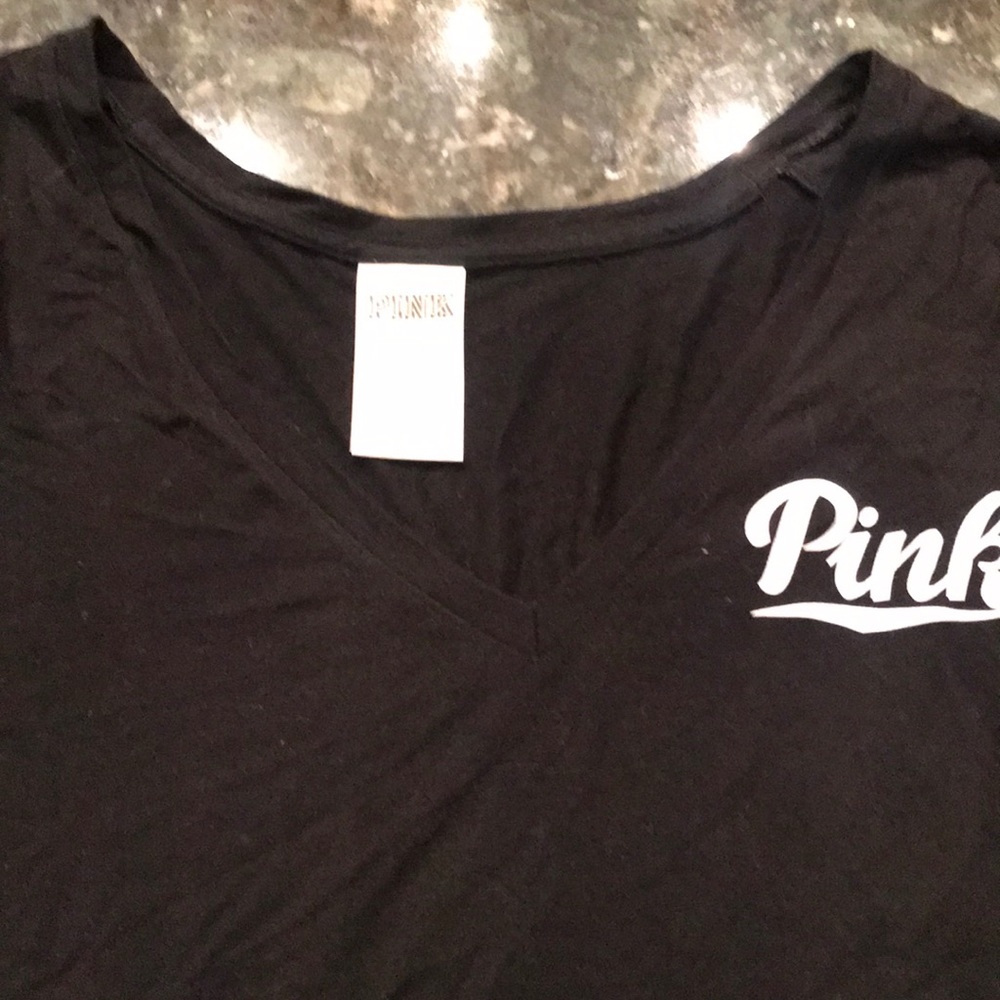 PINK long sleeve v-neck
